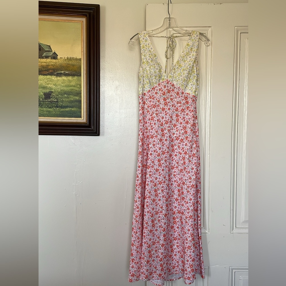 VRG GRL postcards from Italy floral maxi dress